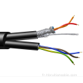 Câble d'alimentation isolé de bouclier de fil RVVP multi-noyau